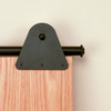 Triangle 8-Ft. Rolling Door Hardware Long Bracket Kit, Black