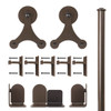 QG Rolling Door Tri-Star Hardware Long Bracket Kit Oil Rubbed Broze