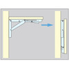 Stainless Steel Folding Bracket, 440 Lb. Capacity