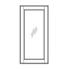 Glass Door 30 W X 42 H  - Quest Metro Frost Series by Fabuwood (fits W3042) 