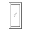 Glass Door 36 W X 30 H  - Quest Metro Frost Series by Fabuwood (fits W3630) 