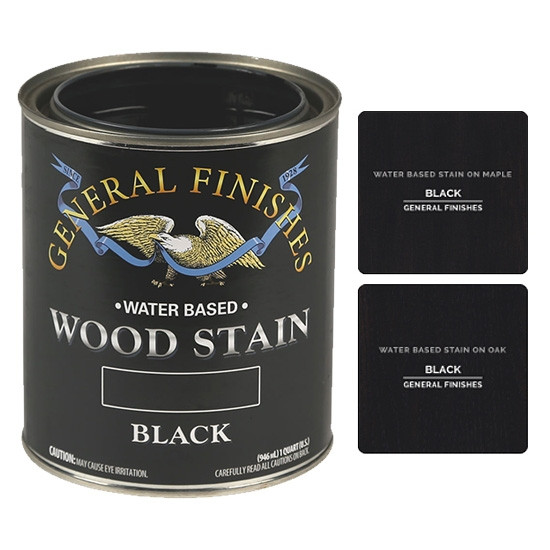 Black WaterBased SemiGloss Stain, Quart