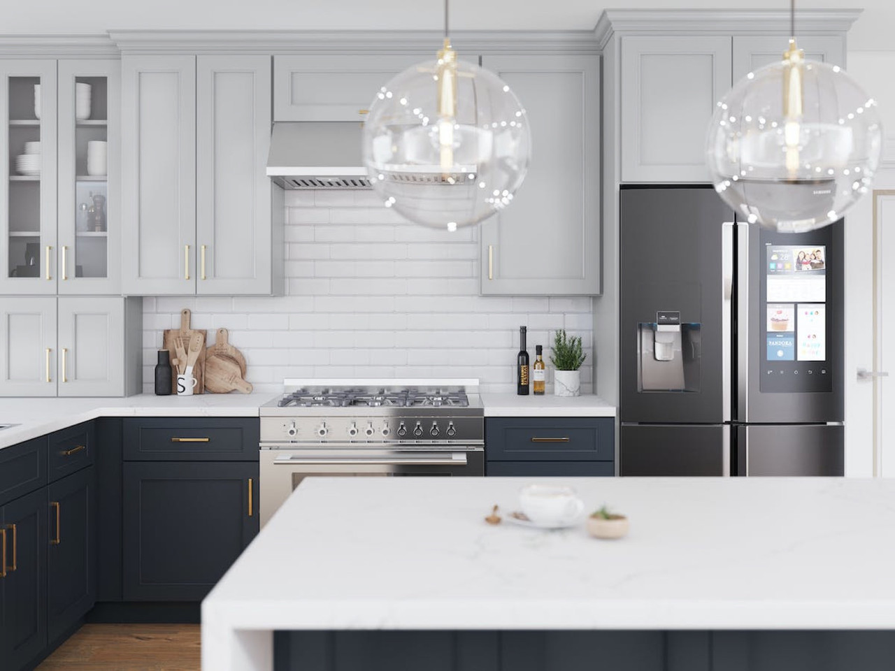 The Blue Cabinet and Green Cabinet Kitchen Trend 2023