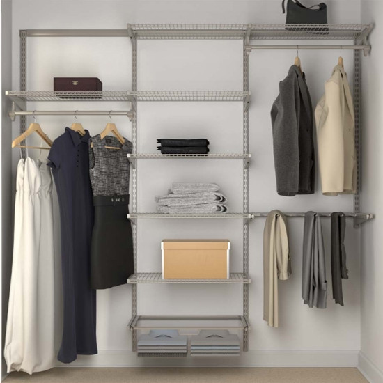 Closet Culture Heavy-Duty Modular Closet System, Wide Kit