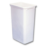 35 Quart Replacement Bin White Polymer