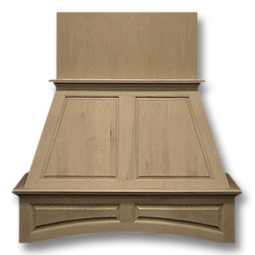 Wall Wood Hood 48in Double Panel Hickory