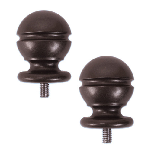 QG Rail End Cap Kit, w/ 1-1/2 Inch Ball Oil Rubbed BronzeKit Includes:2 - Rail End Cap