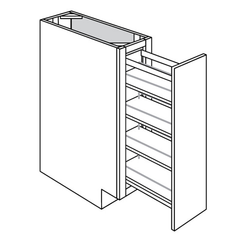 Base w/ Spice Rack Pullout 9 W X 34-1/2 H X 24 D - Trenton Series by JSI