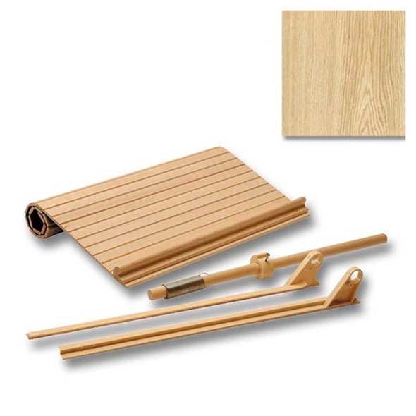 Tambour Doors with Almond Track Kit by Omega National Tambour Doors with Almond Track Kit by Omega National