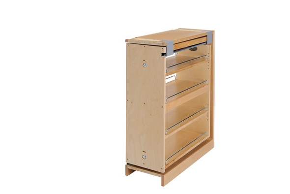 Wood Base Filler Pullout Organizer for New Kitchen Applications w/ Soft-Close by Rev-A-Shelf Wood Base Filler Pullout Organizer for New Kitchen Applications w/ Soft-Close by Rev-A-Shelf