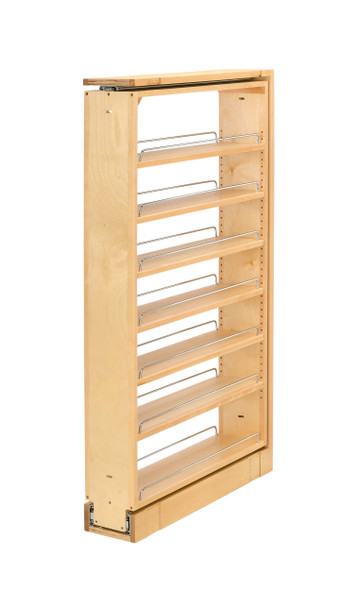 Wood Tall Filler Pull Out Organizer for New Kitchen Applications by Rev-A-Shelf Wood Tall Filler Pull Out Organizer for New Kitchen Applications by Rev-A-Shelf