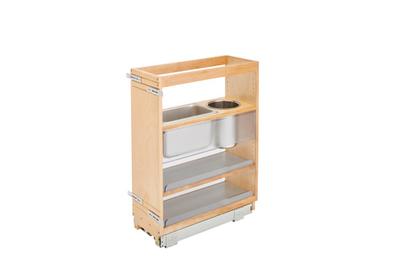 Wood Vanity Cabinet Pullout Grooming Organizer by Rev-A-Shelf Wood Vanity Cabinet Pullout Grooming Organizer by Rev-A-Shelf