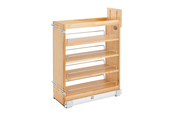 Wood Base Cabinet Pullout Organizer w/ Soft-Close and SERVO-DRIVE System by Rev-A-Shelf Wood Base Cabinet Pullout Organizer w/ Soft-Close and SERVO-DRIVE System by Rev-A-Shelf