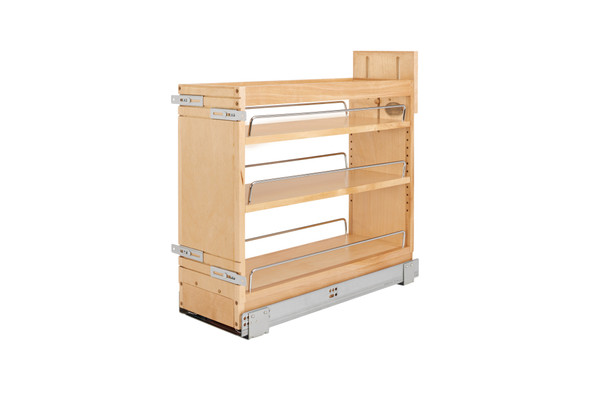 Wood Door/Drawer Base Cabinet Pullout Organizer w/ Soft-Close by Rev-A-Shelf Wood Door/Drawer Base Cabinet Pullout Organizer w/ Soft-Close by Rev-A-Shelf