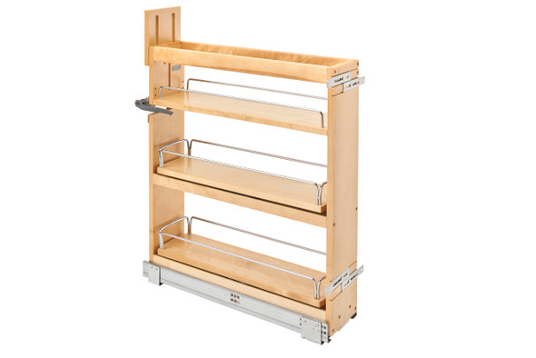 Wood Base Cabinet Swivel Pullout Organizer w/ Soft-Close by Rev-A-Shelf Wood Base Cabinet Swivel Pullout Organizer w/ Soft-Close by Rev-A-Shelf