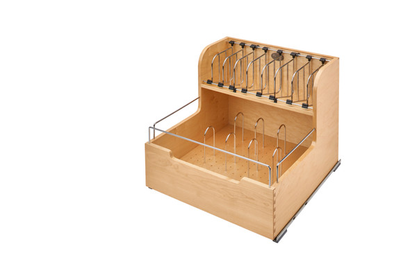 Wood Base Cabinet Food Storage Container Pullout Organizer w/ Soft-Close by Rev-A-Shelf Wood Base Cabinet Food Storage Container Pullout Organizer w/ Soft-Close by Rev-A-Shelf