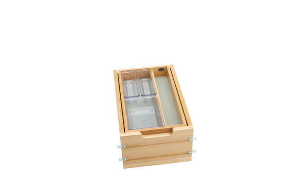 Wood Vanity Cabinet Replacement Two Tier Drawer System w/Soft Close by Rev-A-Shelf Wood Vanity Cabinet Replacement Two Tier Drawer System w/Soft Close by Rev-A-Shelf