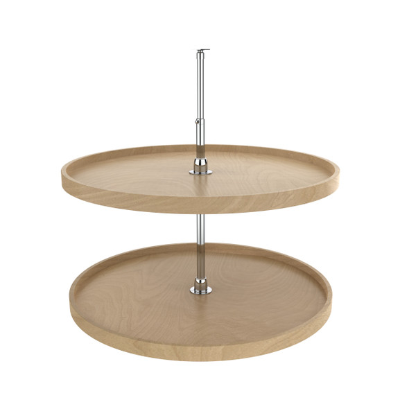 Wood Full-Circle 2-Shelf Lazy Susans for Corner Base Cabinets by Rev-A-Shelf Wood Full-Circle 2-Shelf Lazy Susans for Corner Base Cabinets by Rev-A-Shelf