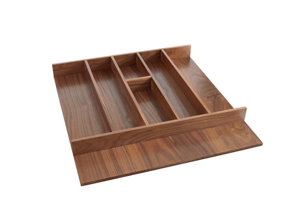 Walnut Trim-to-Fit Shallow Utensil Drawer Insert Organizer by Rev-A-Shelf Walnut Trim-to-Fit Shallow Utensil Drawer Insert Organizer by Rev-A-Shelf
