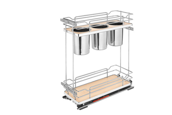 Two-Tier Utensil Pullout Organizers w/ Soft-Close by Rev-A-Shelf Two-Tier Utensil Pullout Organizers w/ Soft-Close by Rev-A-Shelf