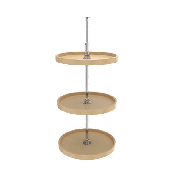 Polymer Full-Circle 3-Shelf Lazy Susans for 38" H Corner Wall Cabinets by Rev-A-Shelf Polymer Full-Circle 3-Shelf Lazy Susans for 38" H Corner Wall Cabinets by Rev-A-Shelf
