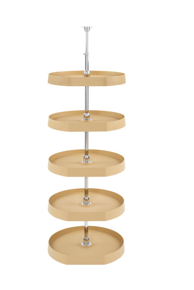 Polymer D-Shape 5-Shelf Lazy Susans Only (No post included) by Rev-A-Shelf Polymer D-Shape 5-Shelf Lazy Susans Only (No post included) by Rev-A-Shelf