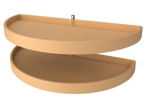 Polymer Pivot and Slide Half Moon 2-Shelf Organizer for Blind Corner Cabinets by Rev-A-Shelf Polymer Pivot and Slide Half Moon 2-Shelf Organizer for Blind Corner Cabinets by Rev-A-Shelf
