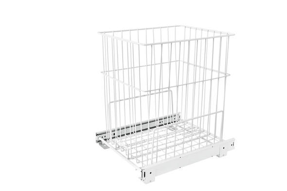 Steel Wire Pullout Hamper for Vanity/Closet Applications by Rev-A-Shelf Steel Wire Pullout Hamper for Vanity/Closet Applications by Rev-A-Shelf