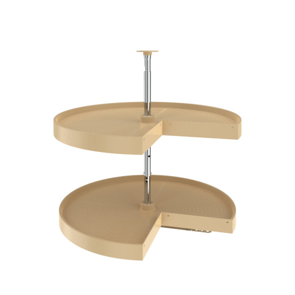 Polymer Pie-Cut 2-Shelf Lazy Susan for Corner Base Cabinets by Rev-A-Shelf Polymer Pie-Cut 2-Shelf Lazy Susan for Corner Base Cabinets by Rev-A-Shelf