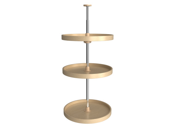 Banded Wood Full-Circle 3-Shelf Lazy Susans for 38" H Corner Wall Cabinets by Rev-A-Shelf Banded Wood Full-Circle 3-Shelf Lazy Susans for 38" H Corner Wall Cabinets by Rev-A-Shelf