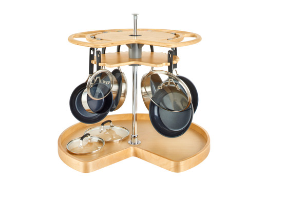 Not So Lazy Susan 2-Shelf for Corner Base Cabinets by Rev-A-Shelf Not So Lazy Susan 2-Shelf for Corner Base Cabinets by Rev-A-Shelf