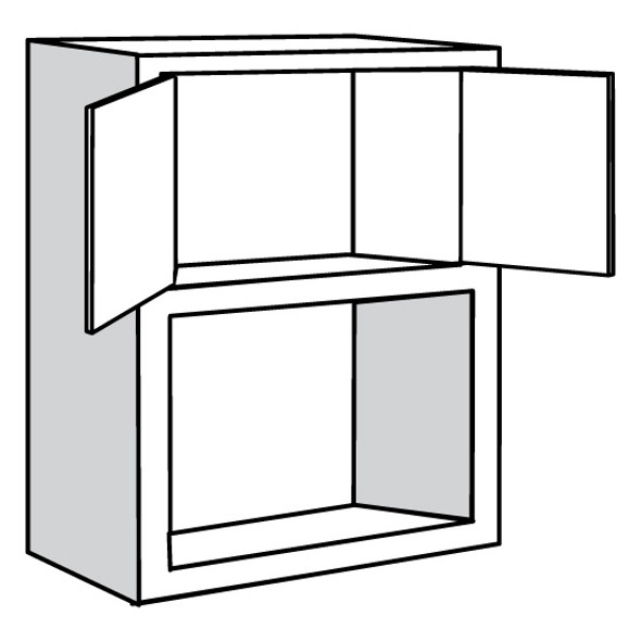 Wall Microwave 30 W X 42 H X 18 D - Dover Series by JSI