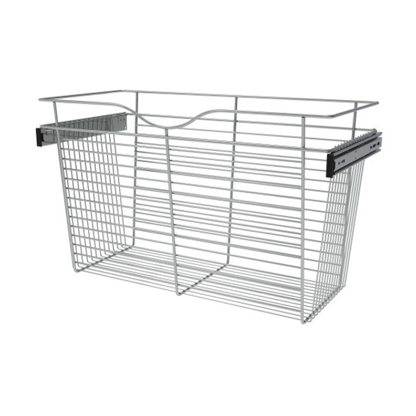 Pull-Out Closet Basket 30" x 14" Chrome Pull-Out Closet Basket 30" x 14" Chrome