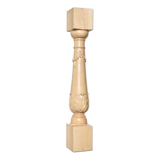 Carved Cherry Column- 5"