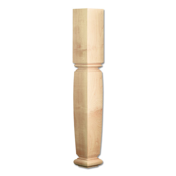5" Dia Square English Estate Column Half Maple 1ea 5" Dia Square English Estate Column Half Maple 1ea