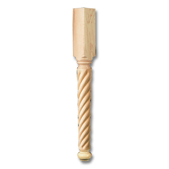 35.25" Rope Englishlish Estate Half Column Maple