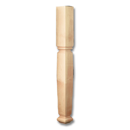 35.25" Square Englishlish Estate Half Column Maple