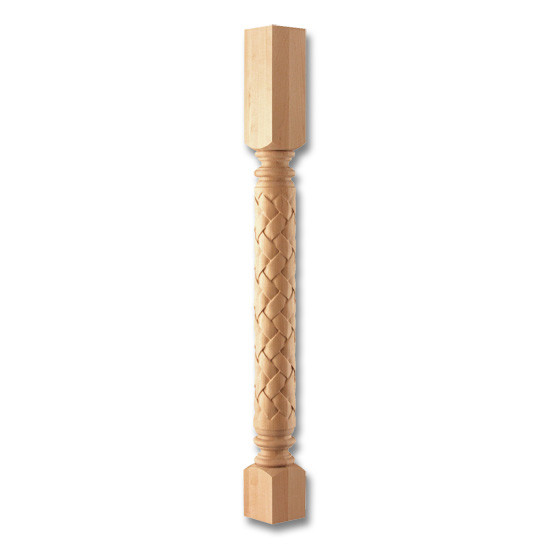 3.75 x 42.25" Dia Roman Weave Column Maple 1ea