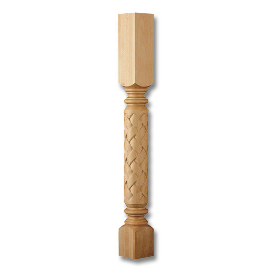 3.75 x 35.25" Dia Roman Weave Column Cherry 1ea