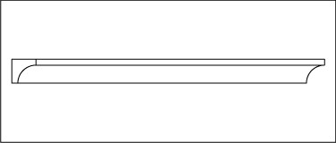 Resin Cover Moulding- 1/2 x 1/2