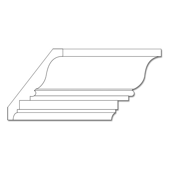 Poplar Crown Moulding- 3/4 x 5
