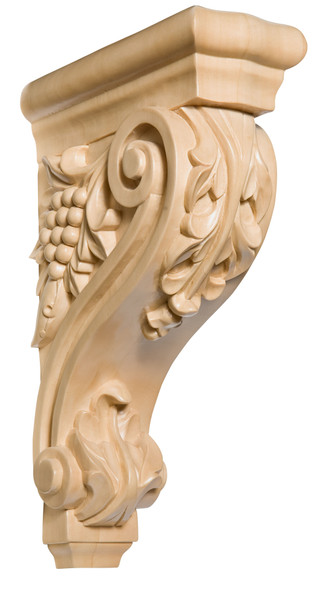 Acanthus Cherry Wood Corbel - 13"