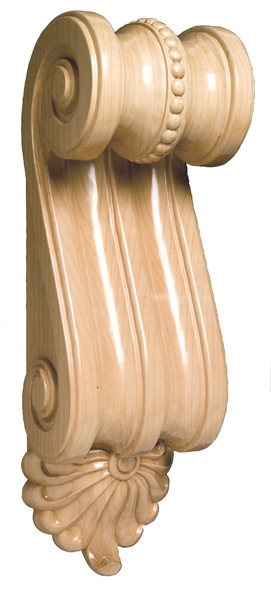 Scrolled Wooden Corbel- 26"
