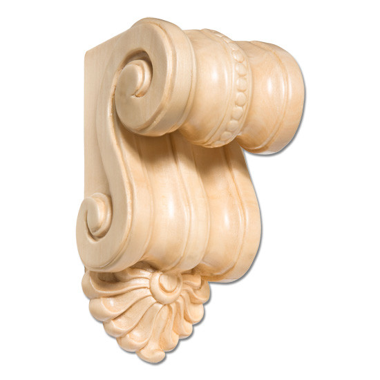 Scrolled Cherry Corbel- 6 1/2"