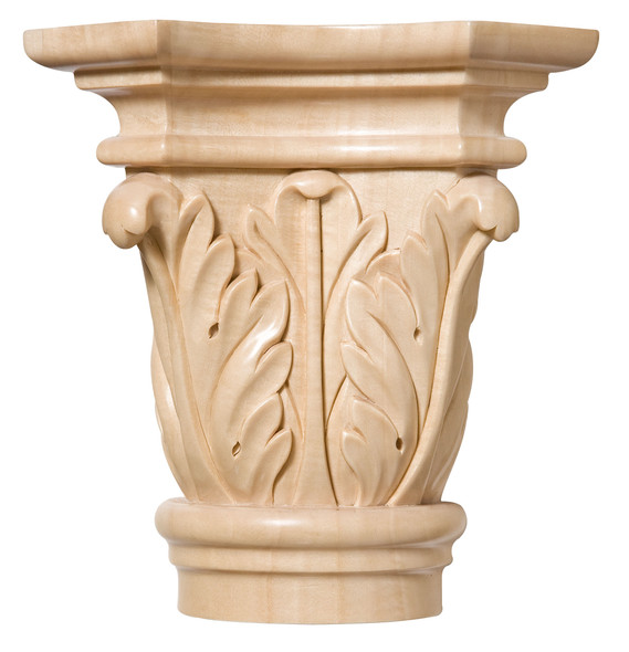Acanthus Cherry Wood Capital- 2 3/8" Acanthus Cherry Wood Capital- 2 3/8"