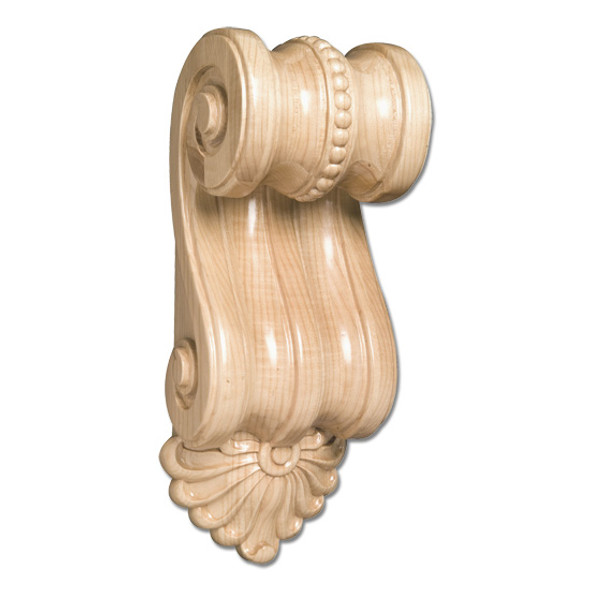 Scrolled Wooden Corbel- 2" Scrolled Wooden Corbel- 2"
