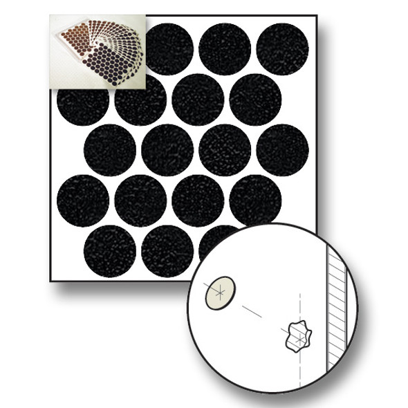 Black PVC Screw Caps- 1" Black PVC Screw Caps- 1"