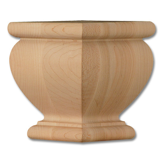 4 1/2 in. Square Traditiona Foot Maple 1ea