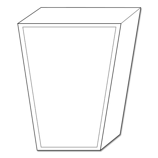 Poplar Keystone Wood Baseboard- 1 1/16 x 4 x 4 1/2