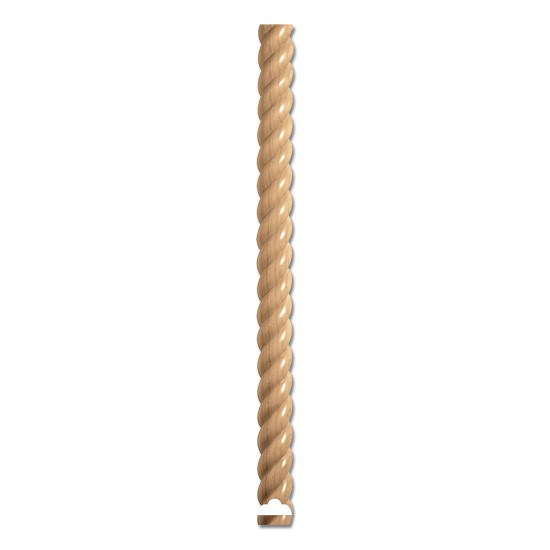 Hard Maple Rope Moulding- 1 1/2 x 3/4
